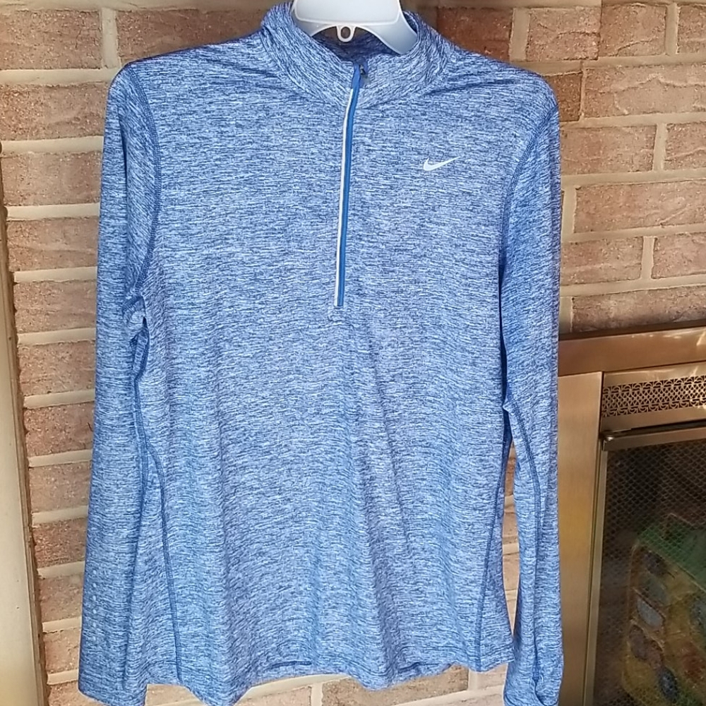 Nike dri fit 3/4 zip long sleeve top